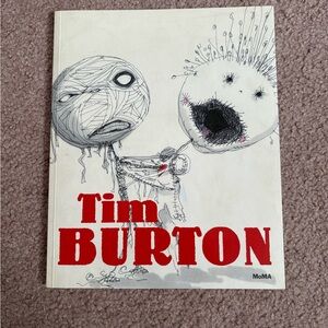 MoMA Tim Burton Art Book with Red and Gray Cover